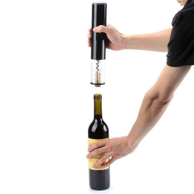 Abridor de Vinho Automático Saca Rolhas Cortador de Lacre