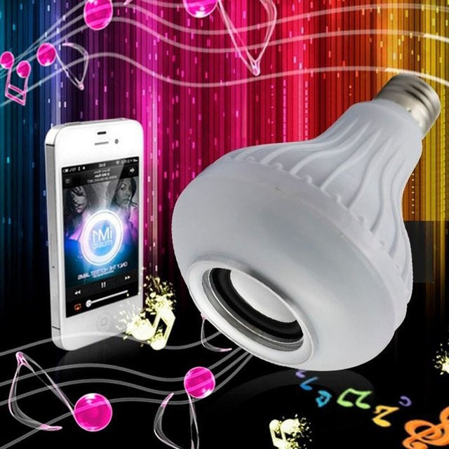 Lâmpada Led Music Bluetooth com Controle