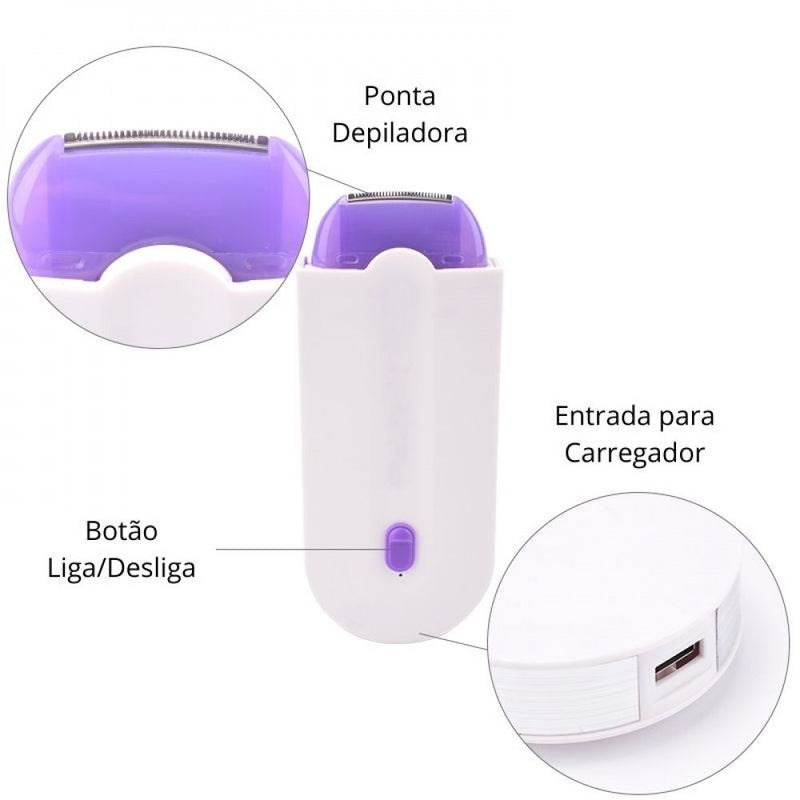 Depilador Elétrico Sensitive Cotton - Super Prático